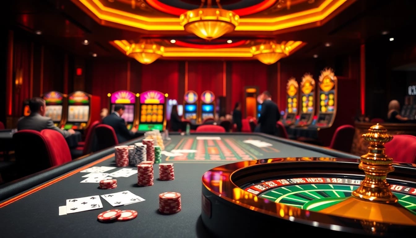 Experience thrilling gameplay at https://soibet.vision/ with exciting casino table layouts and glamorous gambling action.