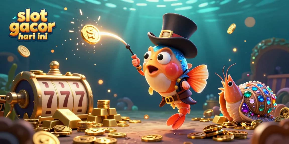 Spin the reels in slot gacor hari ini with treasure-seeking sea creatures and vibrant gold!