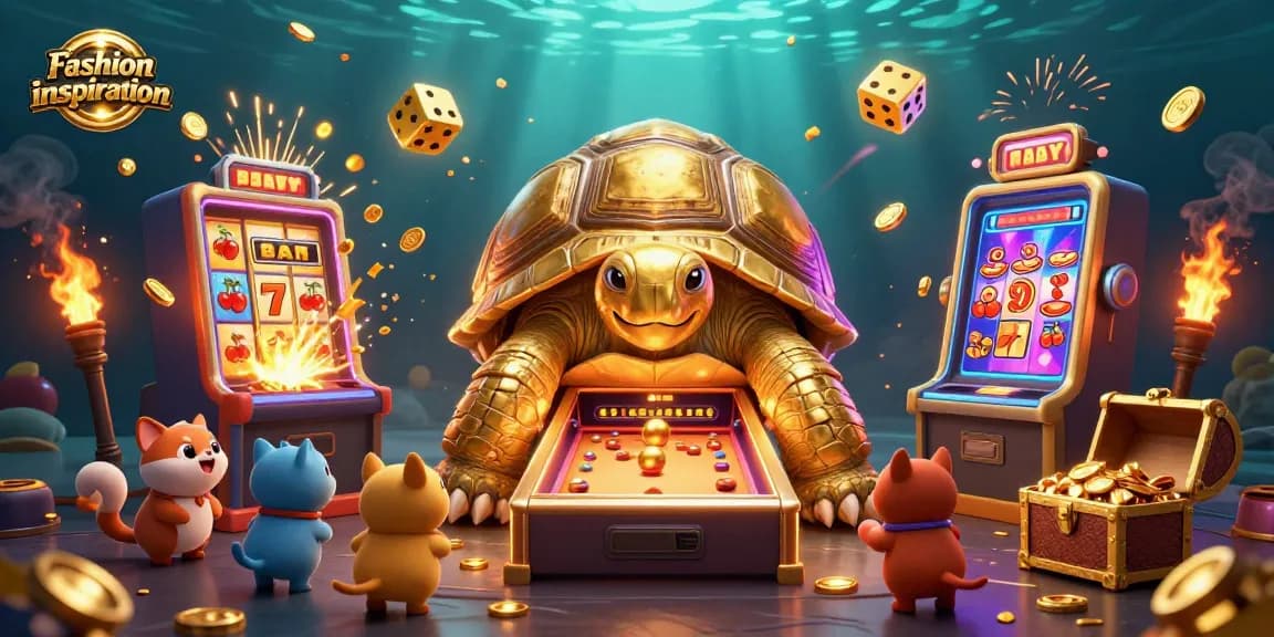 Engage with Fashion inspiration at casinos featuring golden tortoise pinball action and exciting gaming elements.
