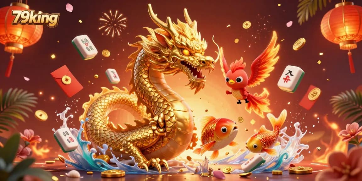 Experience thrilling gameplay and luck with 79king's stunning casino symbols and characters.