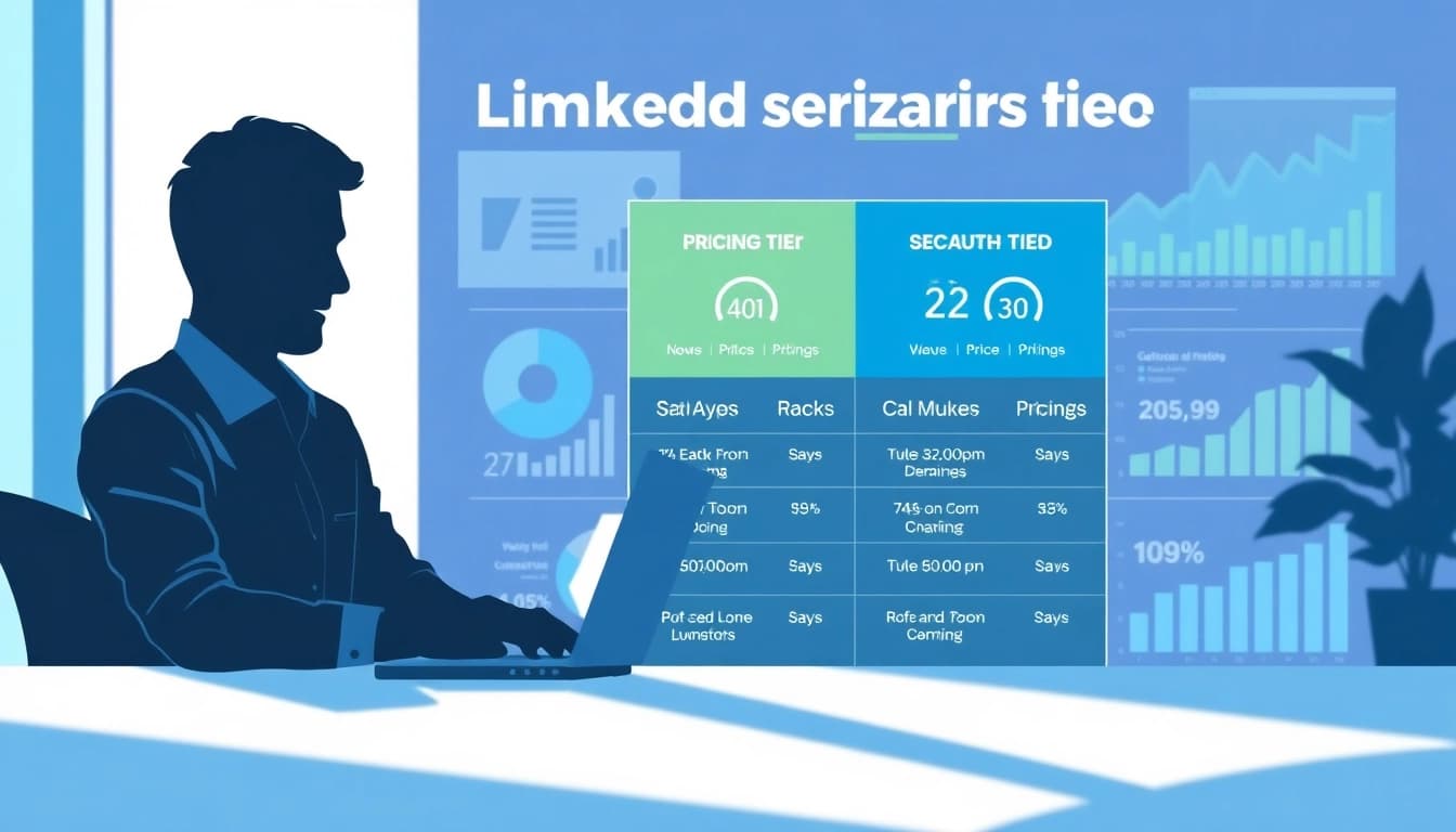 Visual representation of linkedin scraper pricing, showcasing various pricing tiers effectively to engage users.