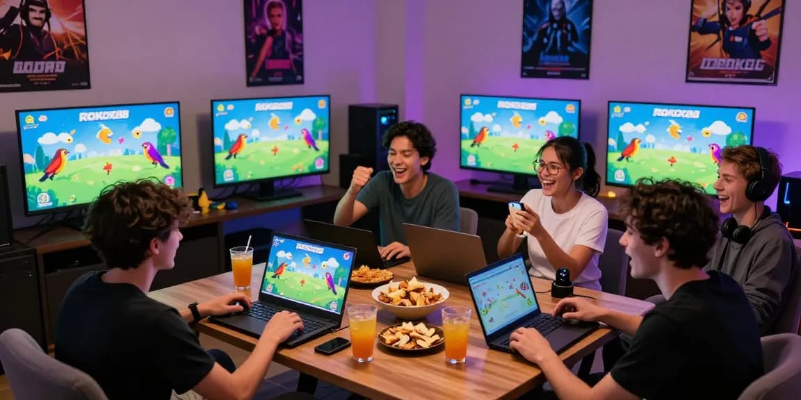 ROKOK88 virtual bird-catching game night with friends enjoying casual gaming fun.