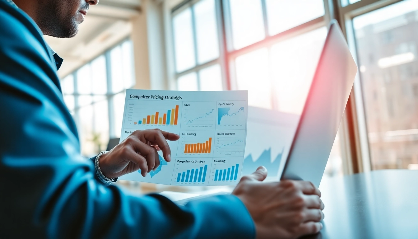 Analyze various strategies to find competitor pricing in a modern office.