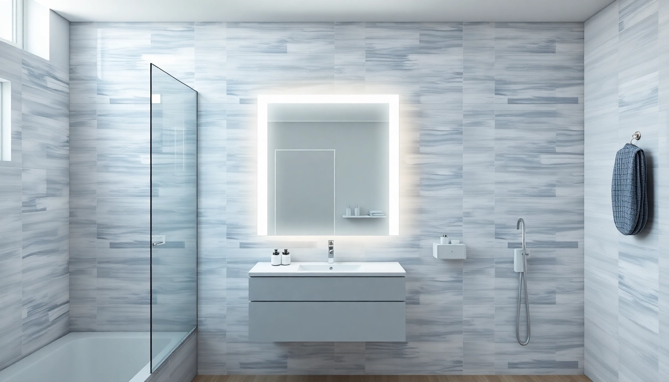 Stylish led bathroom mirror Cabinet featuring integrated lighting and sleek design.