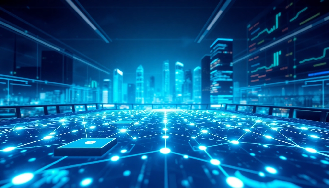 EORMC technology showcased in a futuristic blockchain network, symbolizing innovation and connectivity.