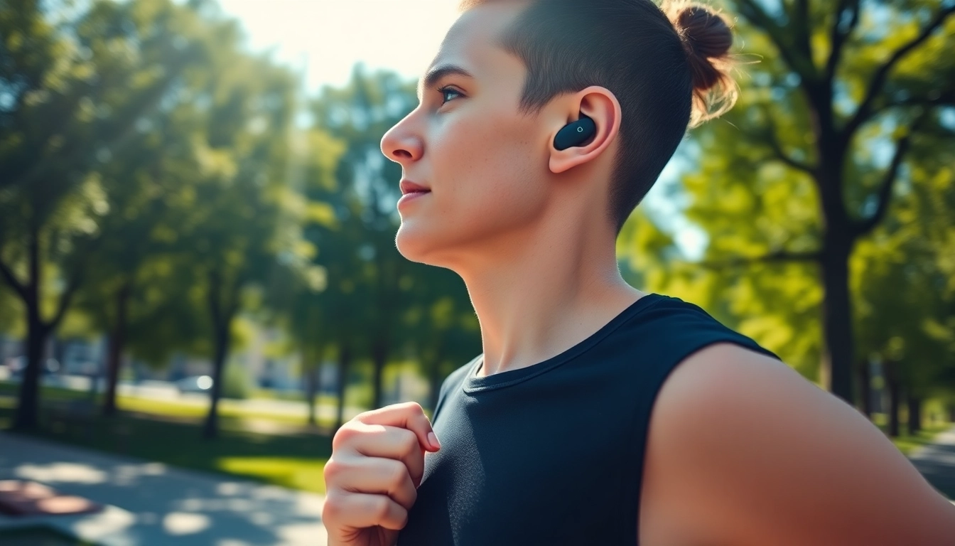 Experience comfort and sound quality with Bone X2 Bone Conduction Headphones during outdoor activities.