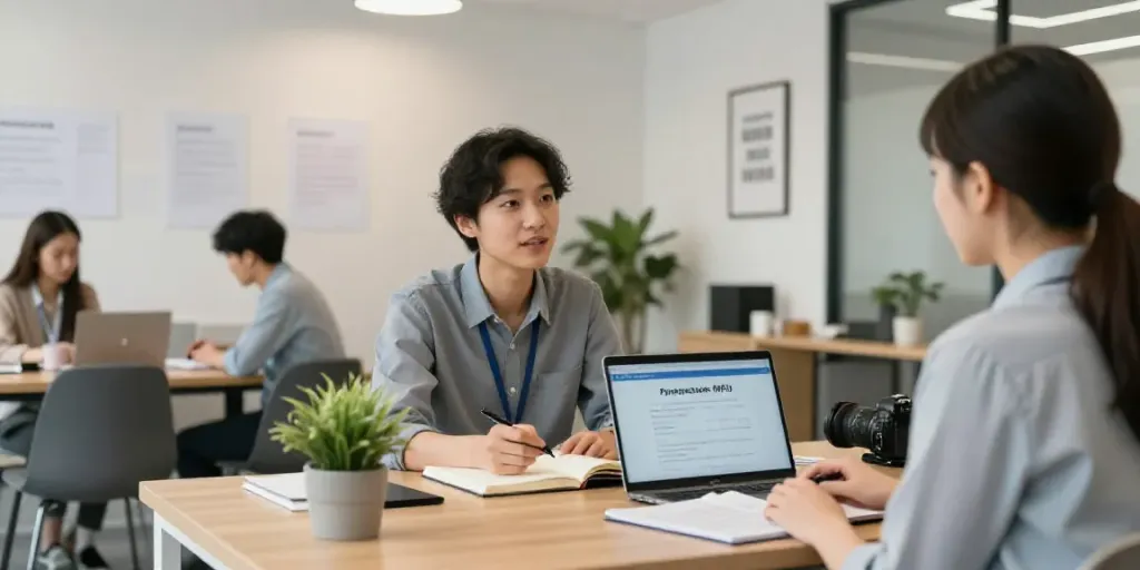 mpu beratung hannover session with psychologist in modern office