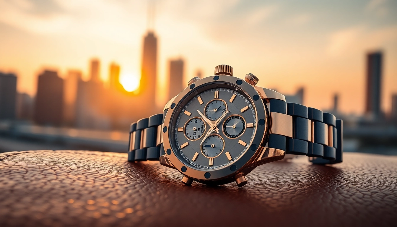 Showcasing a stunning replica watch with exquisite details on a leather surface.
