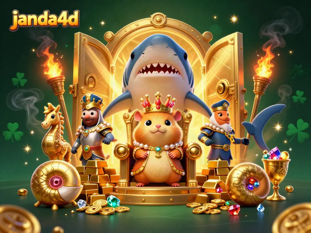 Temukan pengalaman taruhan cepat dan nyaman di janda4d dengan raja hamster emas di tahta gigi megalodon.