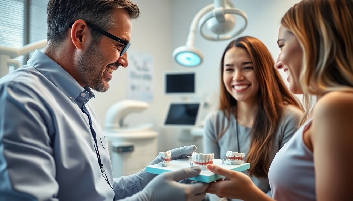 Consultation with an orthodontist edmonton in a modern dental clinic.