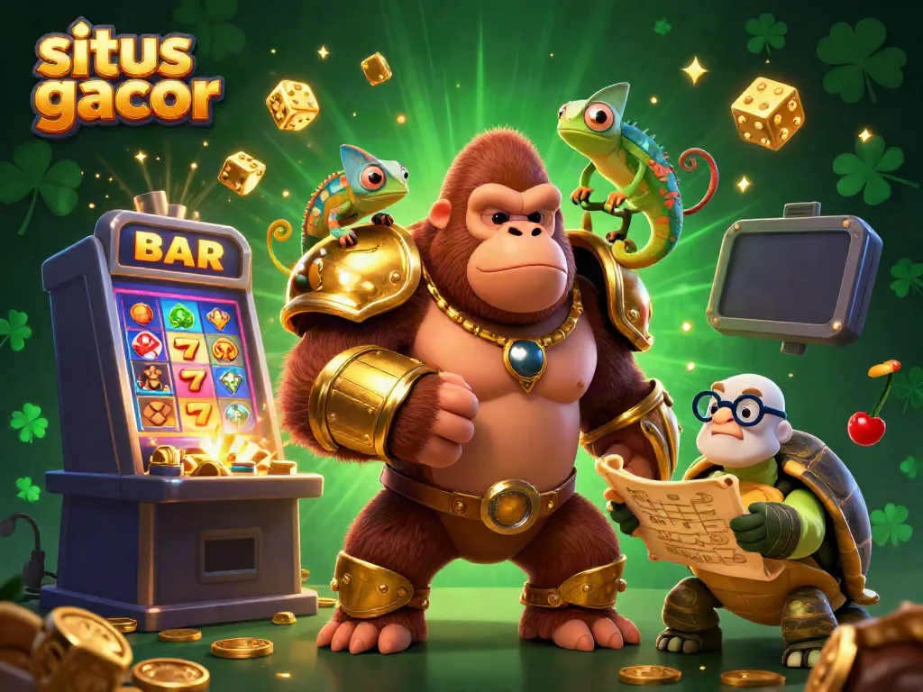 Engage with the situs gacor games as the mighty unique characters react amid a vibrant jackpot celebration.