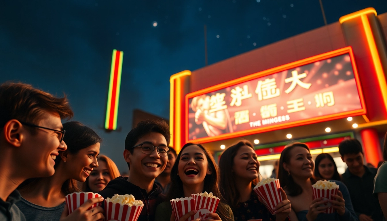 ร่วมสนุกกับการดู หนังใหม่ชนโรง ที่โรงภาพยนตร์ที่มีแสงสีสันสดใสและบรรยากาศอบอุ่น