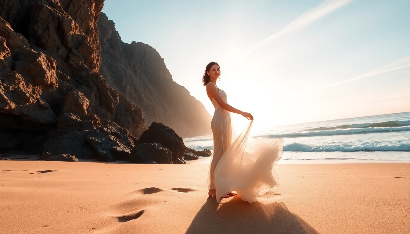 Capture Big Sur wedding photography with a couple on the beach against breathtaking cliffs.
