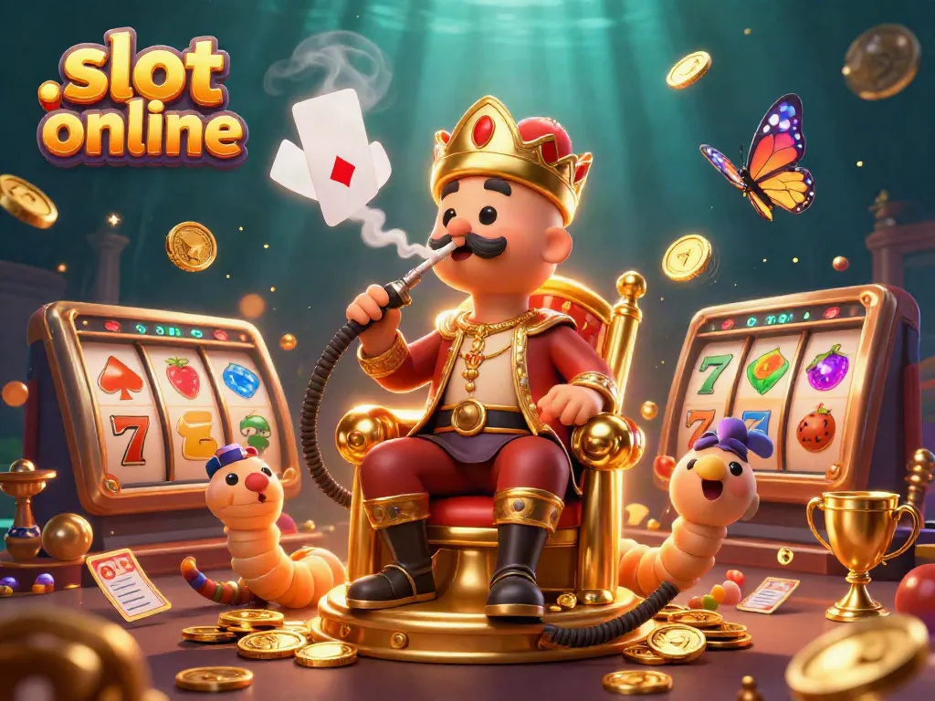 Slot online dengan karakter unik di casino, merepresentasikan sensasi permainan.