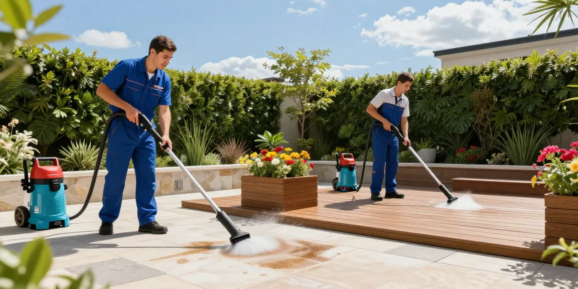 Professionelle Terrassenreinigung Dortmund mit umweltfreundlichen Mitteln und erfahrenen Fachkräften.