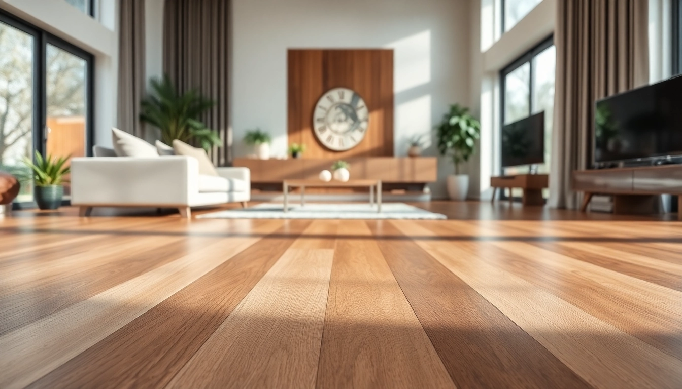 Transform your space with luxury vinyl flooring that blends elegance and durability in a modern setting.