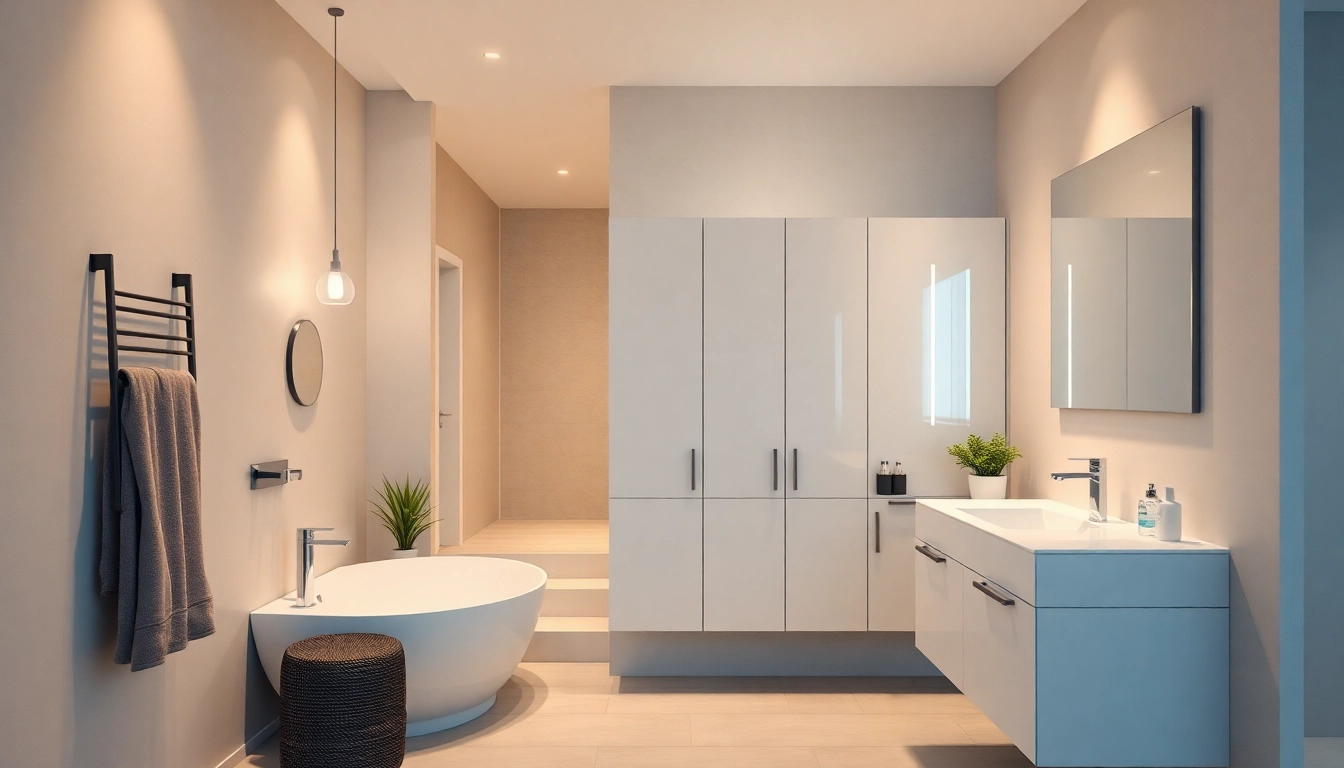 Der sonni Spiegelschrank bereichert das moderne Badezimmer-Design mit eleganten Details.