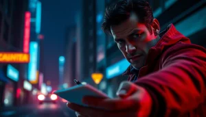 Detective in action, showcasing suspenseful atmosphere better than Reacher