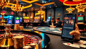Experience the thrill of online gambling with "ink vao 12bet" and vibrant casino scenes.