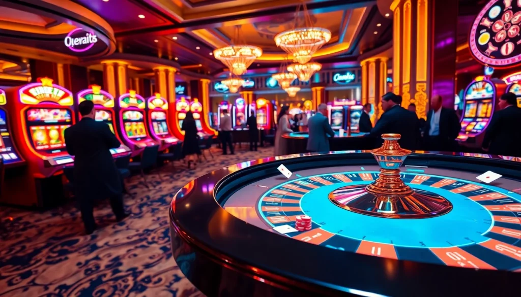 Exciting casino experience at https://jun88buzz.info/ with roulette and slot machines