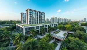 Showcase of Tampines EC highlighting modern architecture and serene landscaping.