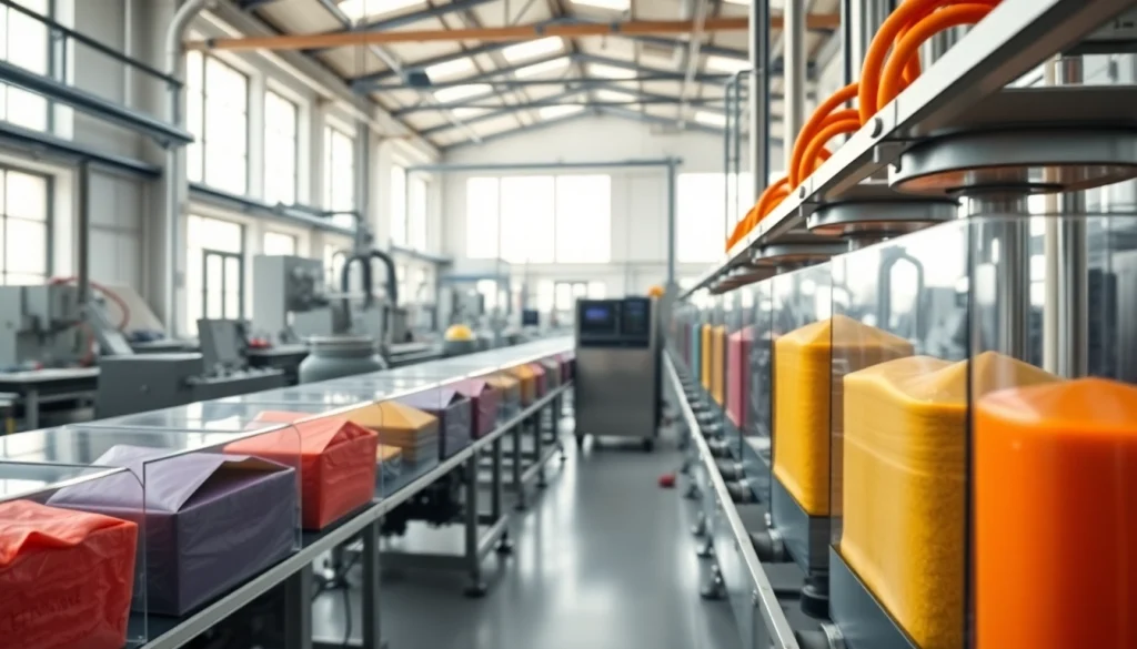 Produktionsprozess in einer modernen süßstofffabrik mit fortschrittlichen Maschinen.