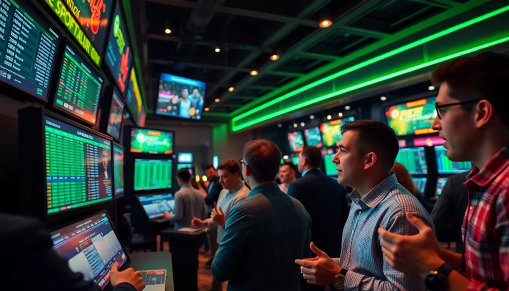 Highlighting online sportsbooks South Carolina through a lively sports betting atmosphere.
