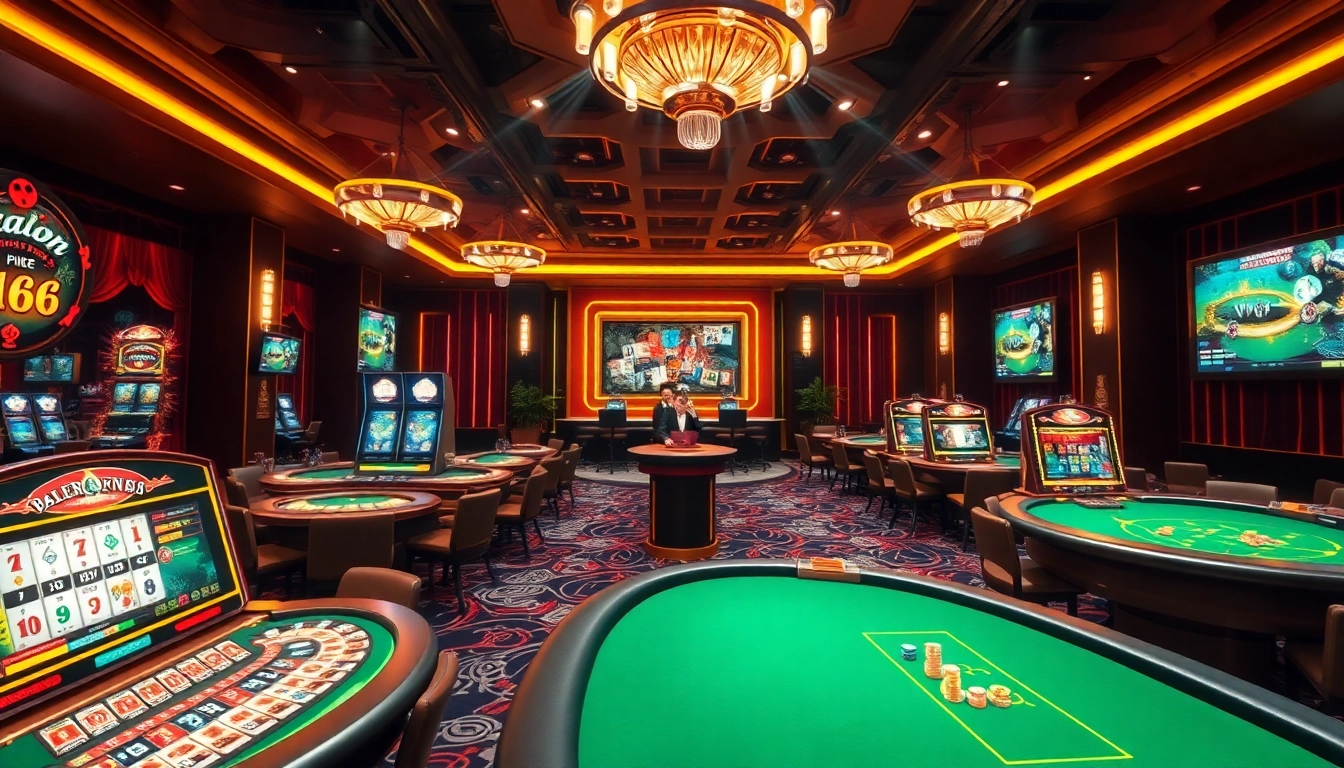 Engaging gamblers at trang chủ 88clb with a vibrant online casino scene featuring interactive betting and luxurious visuals.
