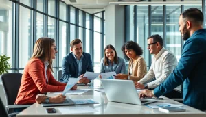 Analyzing competitor pricing strategy during a professional meeting with diverse experts.