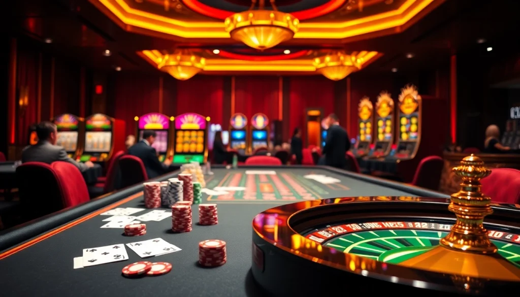 Experience thrilling gameplay at https://soibet.vision/ with exciting casino table layouts and glamorous gambling action.