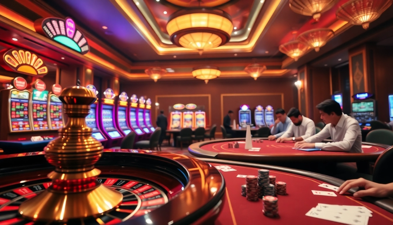 Experience thrilling gameplay at u888 with vibrant casino tables, exciting slot machines, and engaging players.