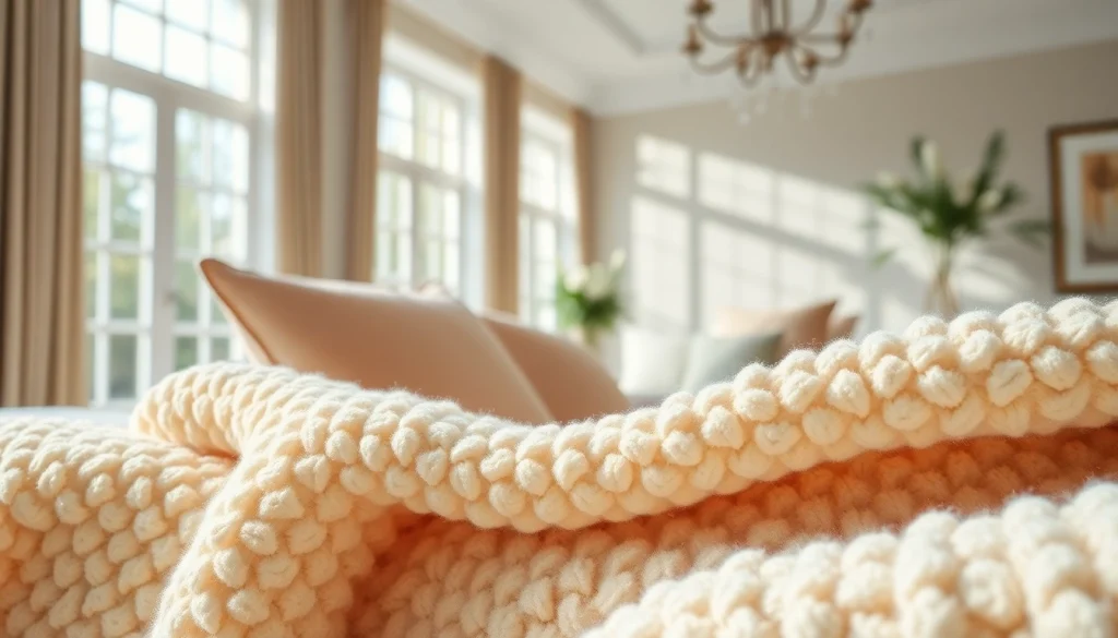 Ontdek de luxe en textuur van bouclé stof in een stijlvolle woonkamer.
