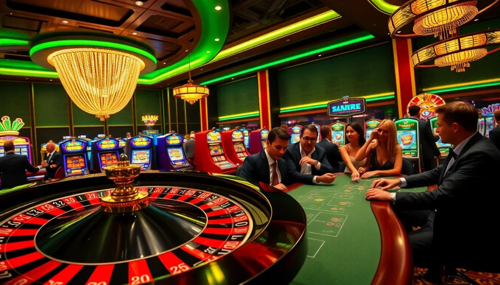 Players engaging in a thrilling MK8 casino experience centered around high-stakes games.