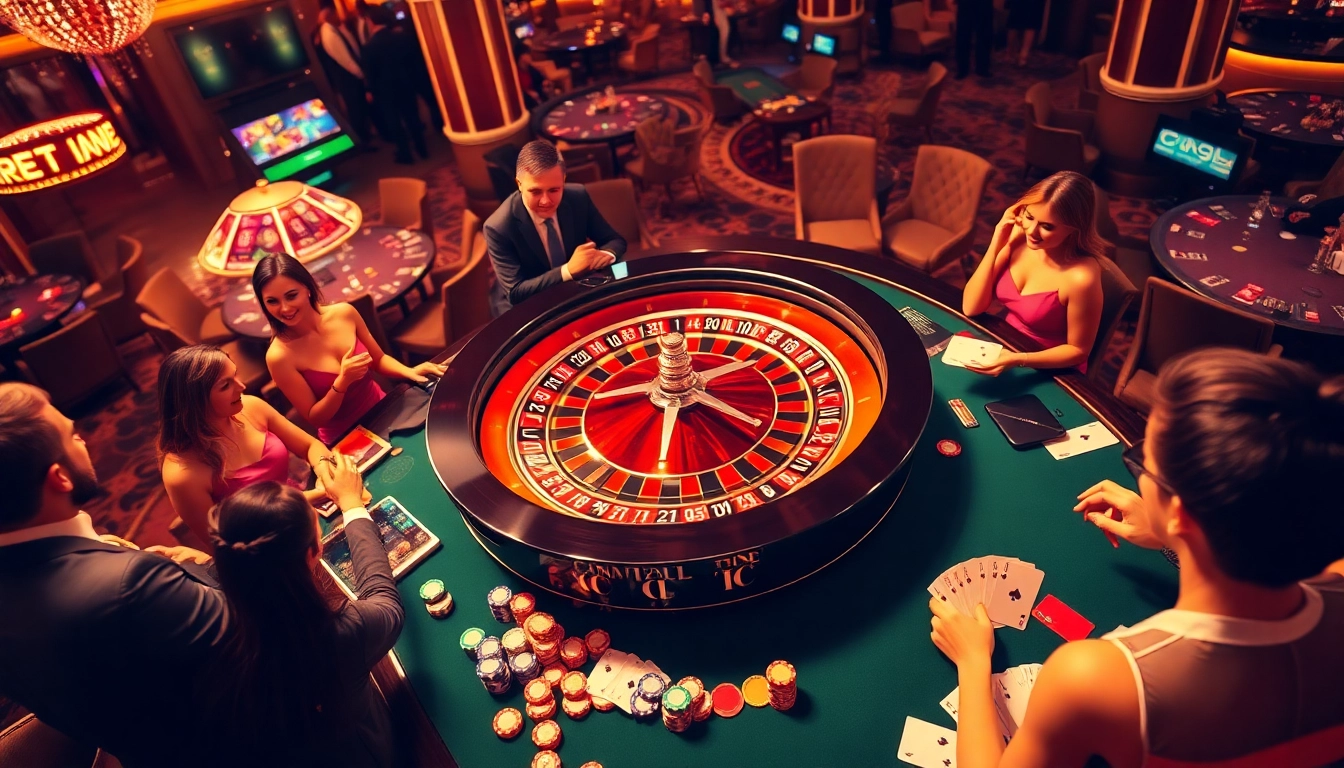Experience the thrill of gambling with https://33wins.it.com at a luxurious casino table filled with excitement and vibrant poker chips.