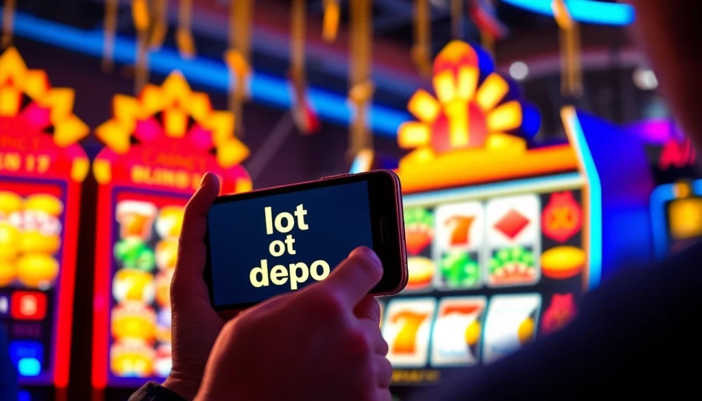 Menikmati pengalaman menang dengan slot depo 1k pada ponsel pintar yang penuh warna