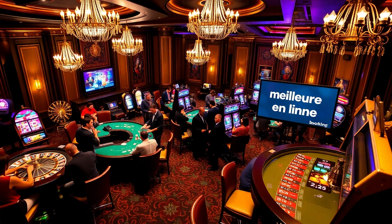 Découvrez l'excitation du meilleure casino en ligne avec des tables remplies de joueurs et une action de jeu vibrante.
