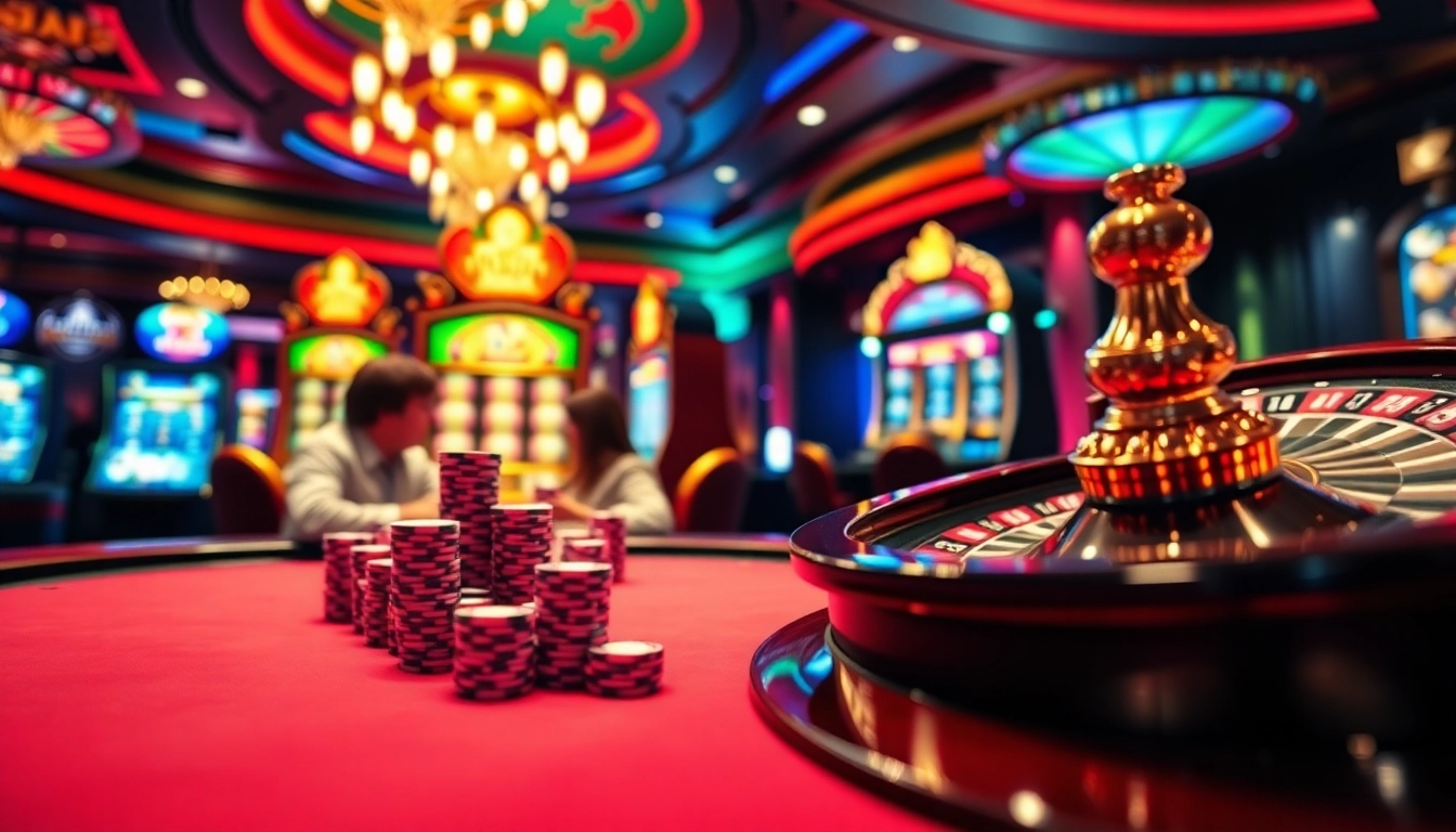 Une partie de poker palpitante mettant en avant l'expérience du meilleur casino en ligne avec des mises élevées et une atmosphère de jeu dynamique.