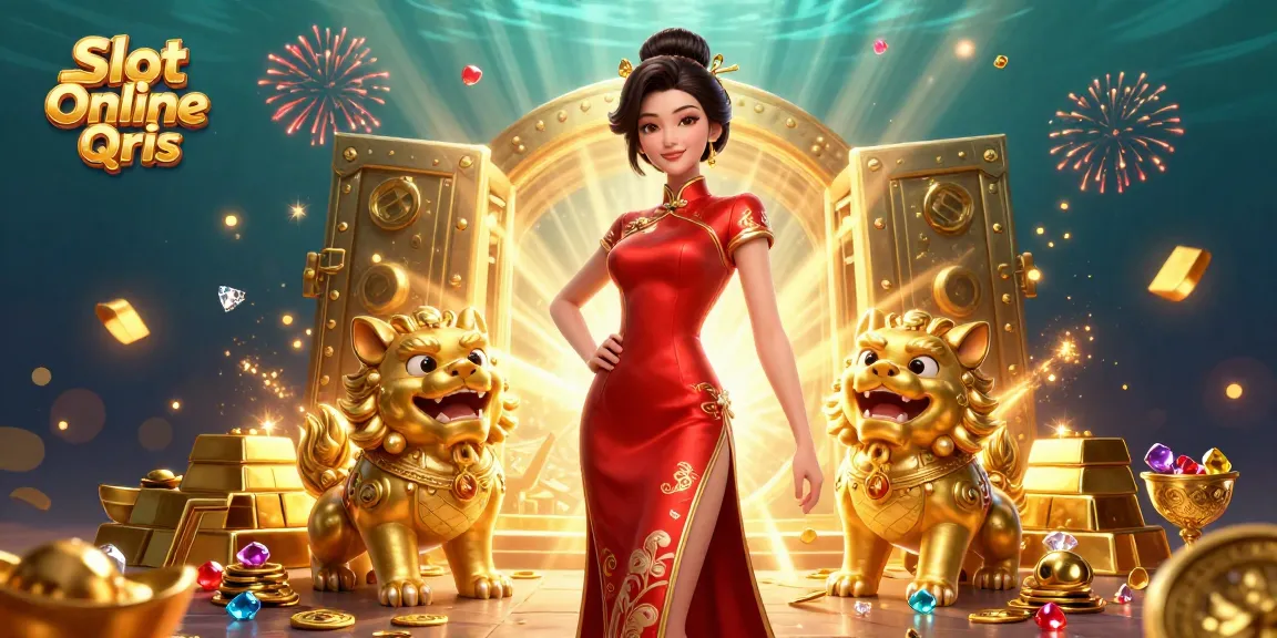 Engage in Slot Online Qris with a vibrant casino scene showcasing dynamic characters and rich visuals.