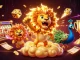 Experience the thrill of slotbesar login with captivating 3D gaming visuals showcasing dynamic slot reels and casino elements.