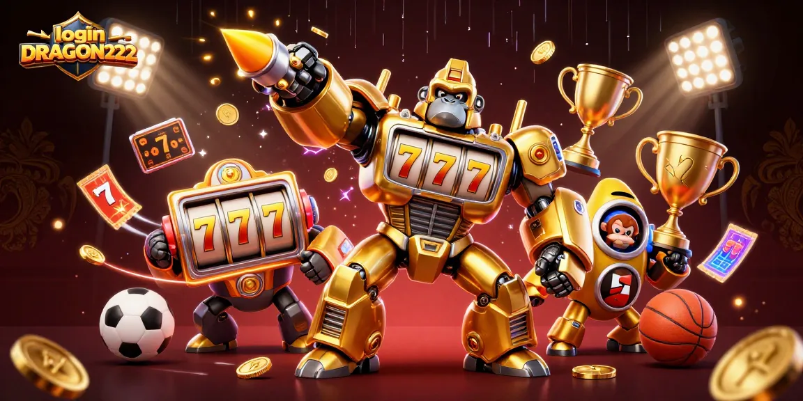 Experience the thrill of login DRAGON222 through an immersive 3D casino action scene.