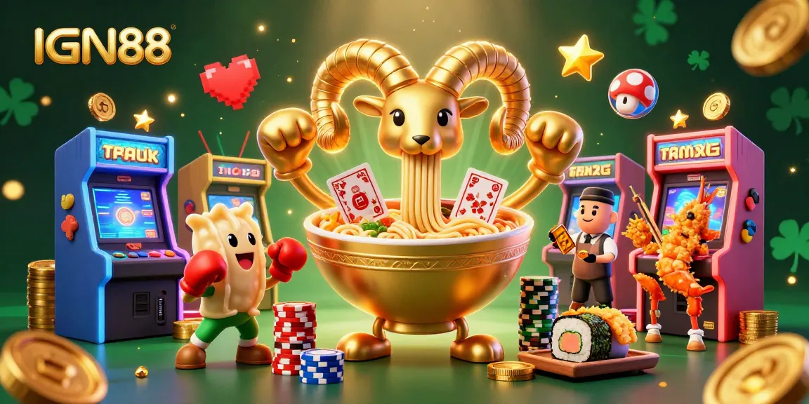 Permainan menantang di IGN88 dengan karakter menarik yang memperlihatkan kartu dan simbol slot.