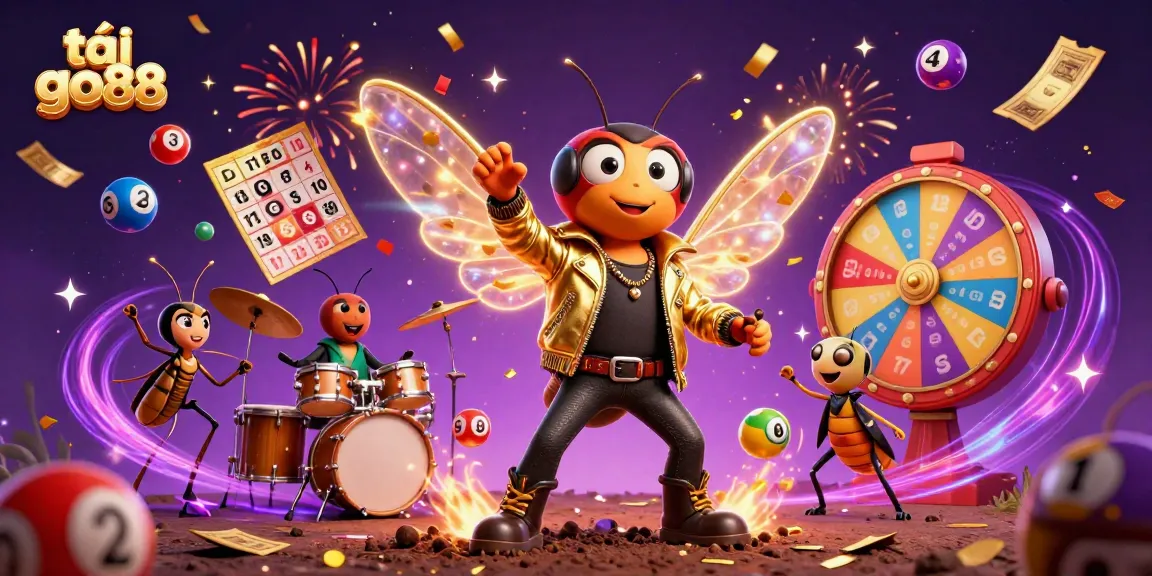 Engage with tải go88 as vibrant lottery elements energize 3D characters in a dynamic casino scene.