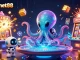 warganet88 offers an engaging online experience with vibrant slot machines and animated alien characters.