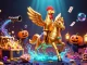 Tanjong Rhu Residences Showflat features a vibrant scene with a golden rooster and companions in a casino.