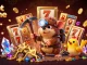 Experience thrilling slot online gameplay with a treasure hunter mole in a dynamic casino scene