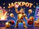 Spin to win big with slot deposit 5k as a heroic beetle celebrates jackpot victory among casino treasures!