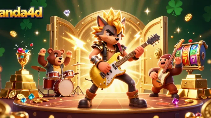 Menangkan jackpot di janda4d dengan rock star serigala dan musik yang menggoda!